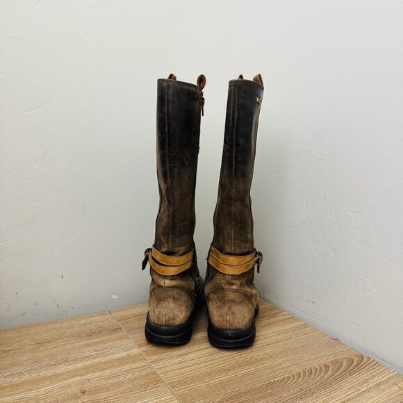 Merrell Captiva Brown Leather Buckle Down Waterproof Knee High Boots Women’s 8.5 - Picture 5 of 9